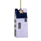 Ornament canal house step cable 9cm, white/blue