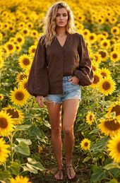 Tuscany blouse, brown