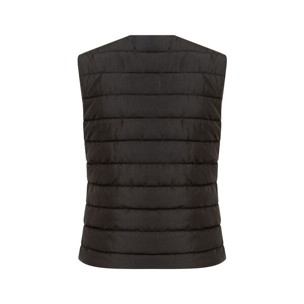 Asta quilted vest, black