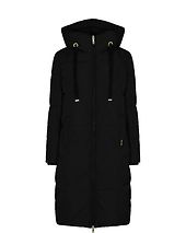 Nova square down coat, black