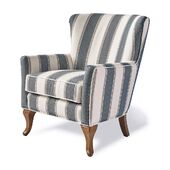 Cavendish armchair blue stripes