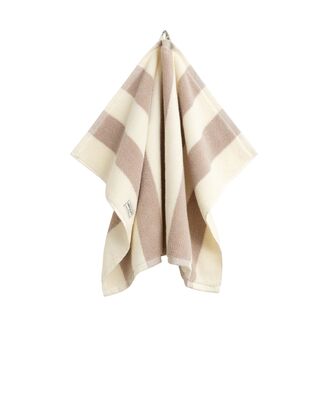 Stripe towel 50x70, silver sand