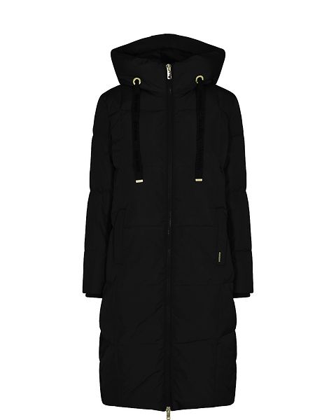 Nova square down coat, black