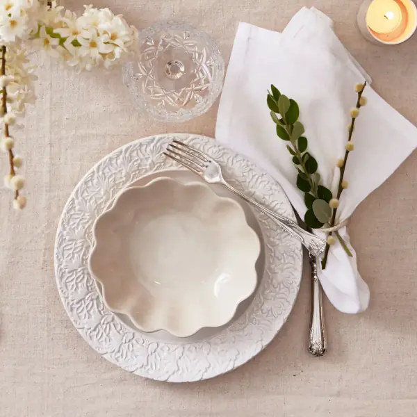 Oyster bowl 18x16cm, sand