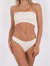 Skin lobster bikini top, ivory