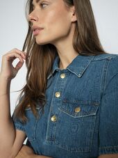 Biba East Dress, Mid Blue