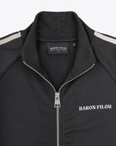 Tracksuit jacket oval backprint Filou CXLVIII, black