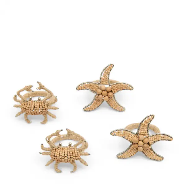Sealife napkin ring set