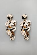 Leaf earrings mini, gold