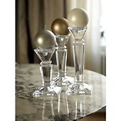 Velvet ball candle 10cm, gold