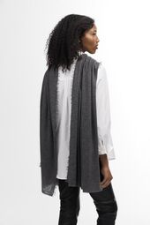 Helsinki scarf 70x195, dark grey melange