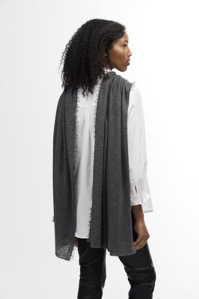 Helsinki scarf 70x195, dark grey melange