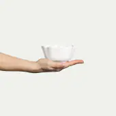 Oyster bowl 13cm, white