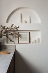 Led ball candle 10cm, white