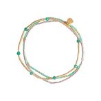 Welcome aventurine gold bracelet