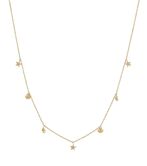 Beachcomber necklace multi, gold