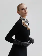 Brynn -nahkakäsineet, musta