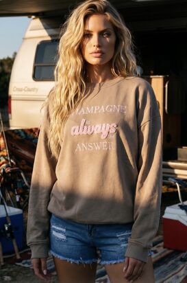 Champagne sweater, choco