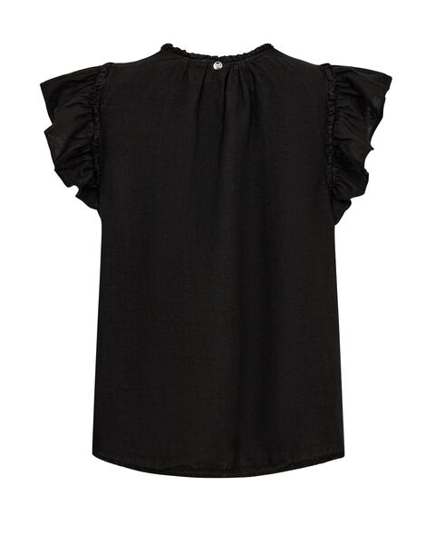 Tea Linen Blouse, Black