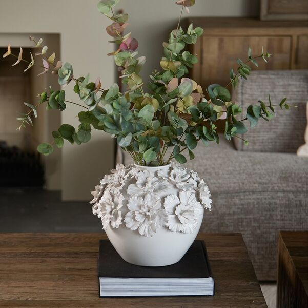 Blossom Vase, White L