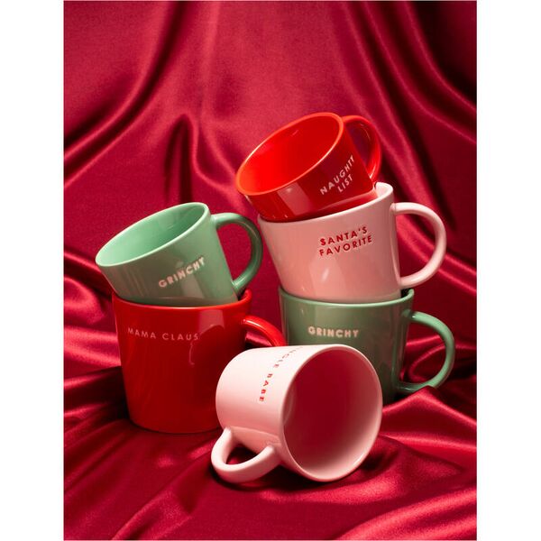 Cappuccino cup naughty list, red