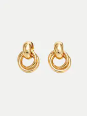 Claude earrings, gold