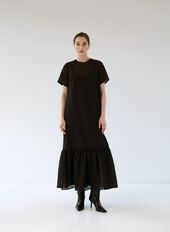 Organza gown, chocolate