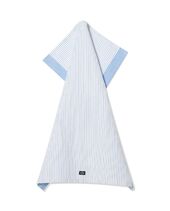 Striped Linen/Cotton Kitchen Towel, Blue/White