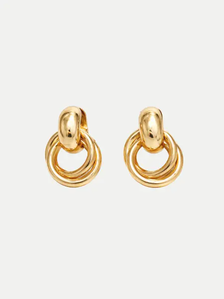 Claude earrings, gold