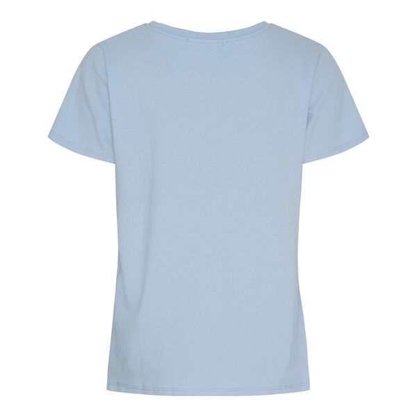 Herdis tee, celeste light/beige