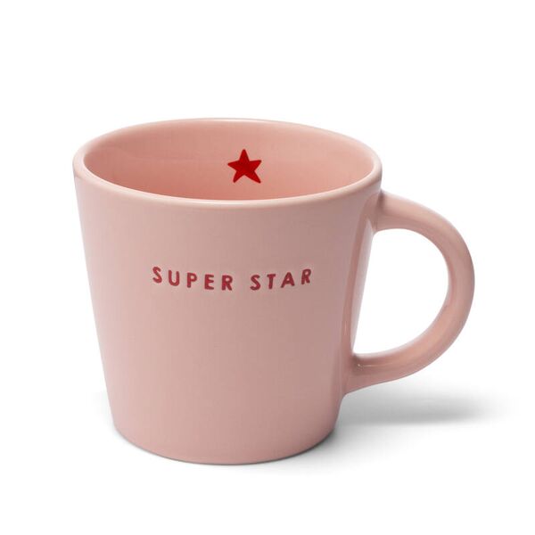 Cappuccino cup super star 250ml, pink