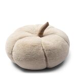 Pumpkin faux fur box pillow L