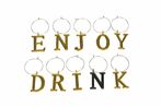 Enjoy drink -lasimerkit, kulta