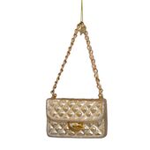 Ornament opal fashion bag 5,5cm, champagne