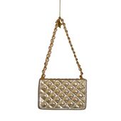 Ornament opal fashion bag 5,5cm, champagne