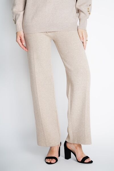 Knit pants, taupe