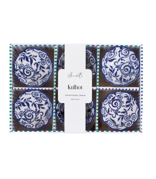 Kulhosetti 6kpl, sininen
