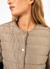 Asta quilted short sleeved jacket, sand