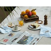 Sisilia linen napkin, optical white