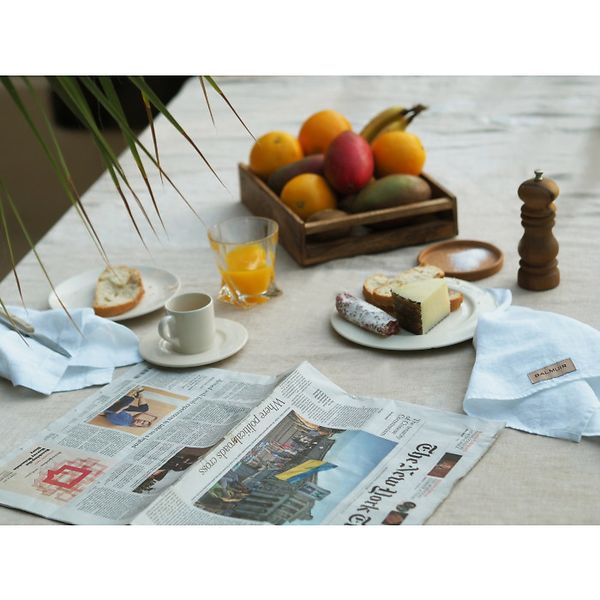 Sisilia linen napkin, optical white