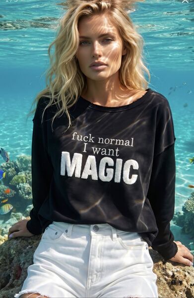 I want magic sweater, black