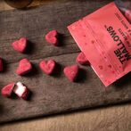 Mallow hearts with raspberry & white chocolate 90g