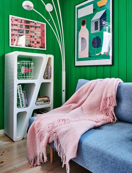 Mohair blanket, rose