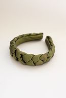 Headband Helsinki atelier Braided Taft, pistachio