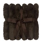 Striped blanket wave 120x180, brown