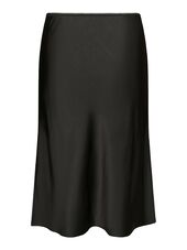 Mindie heavy sateen skirt, black