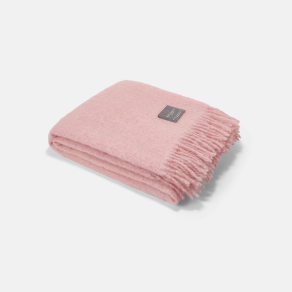 Mohair blanket, rose