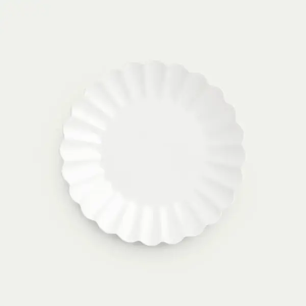 Oyster plate 28cm, white
