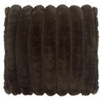 Striped wave pillow 45x45, brown