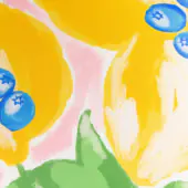 Mediterranean limon ourdoor cushion 43x43, sky bluw